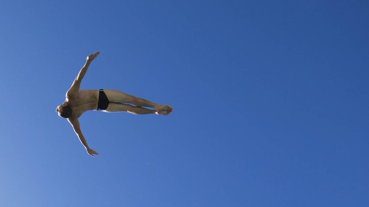 person diving