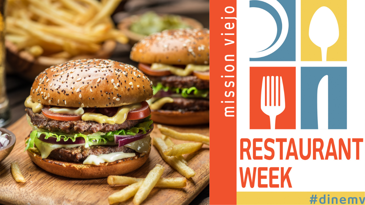 restaurant week logo and burger