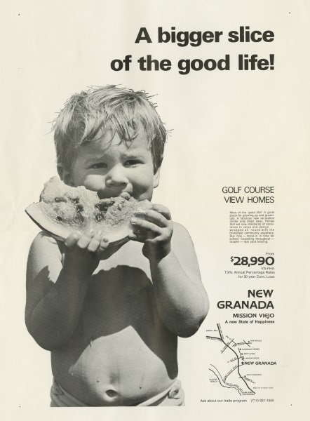 Newspaper Ad "A bigger slice of the good life!"