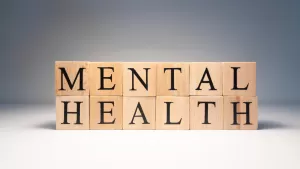 mental health wood blocks