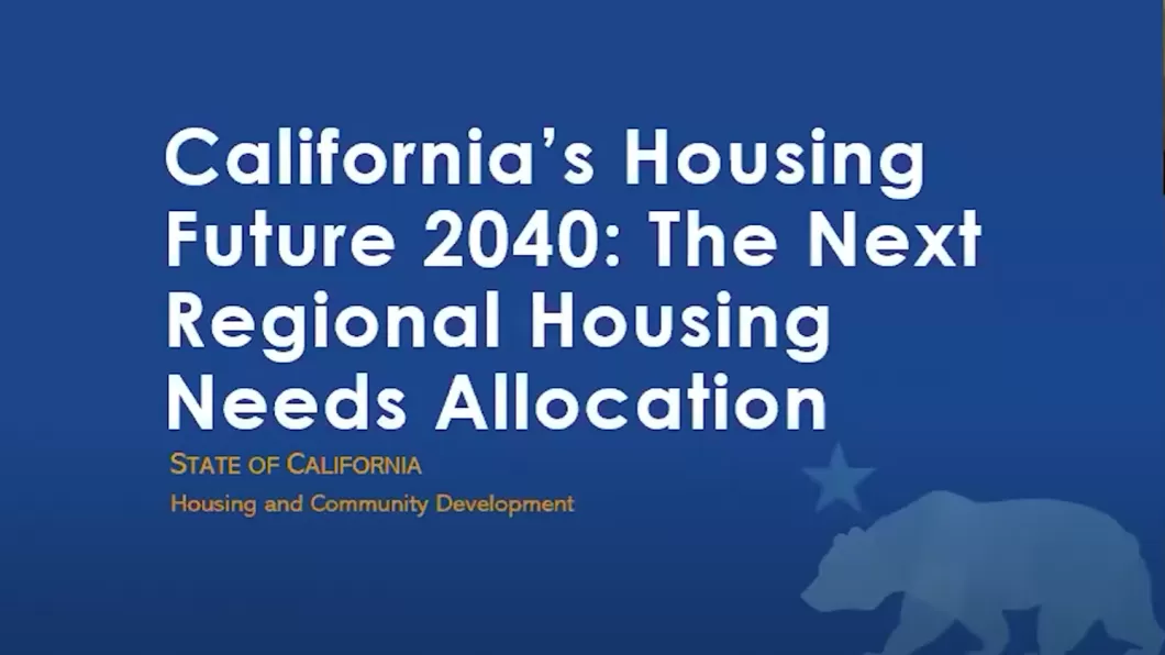 California housing and community development regional housing needs assessment 2040 future housing survey