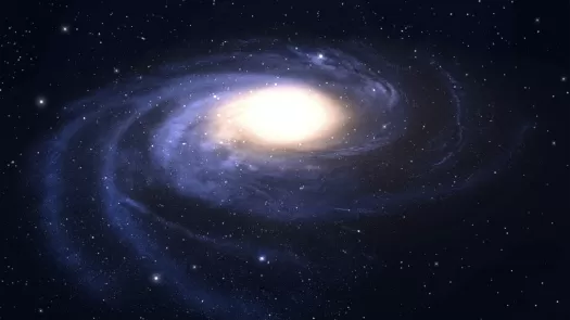 Photo of a galaxy in space