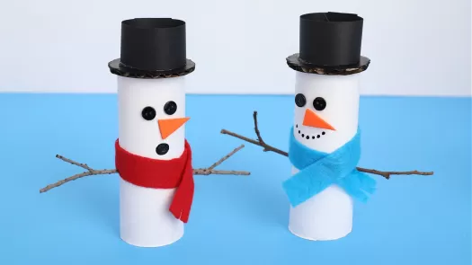 Paper Roll Snowmen