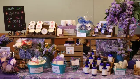 display of soaps