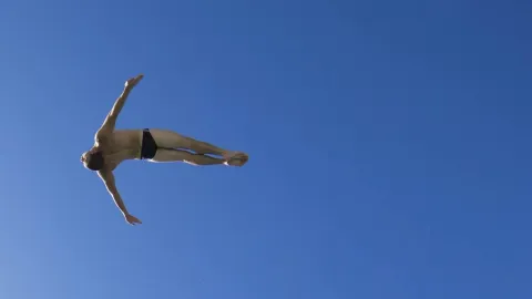 person diving