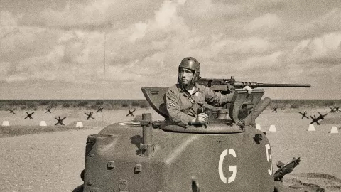 veteran in tank
