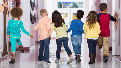 kids in hallway