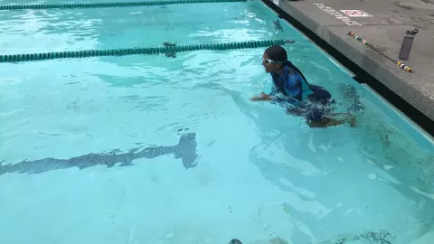 kiani swimming