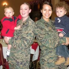 marines with kids