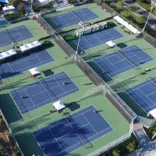 marguerite tennis pavilion aerial shot