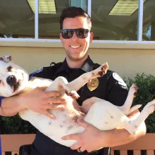 officer and dog