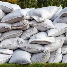 pile of sand bags