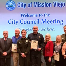 2022 employees of the year with their managers and city council
