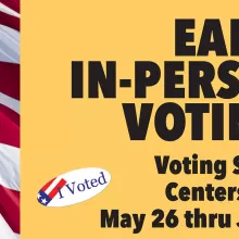 early in person voting flyer