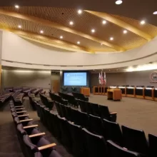 City Council Chamber with Screen