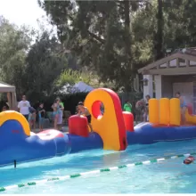 inflatable pool course