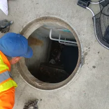 storm drain rescue