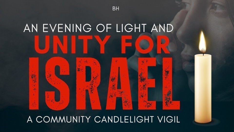 Candlelight vigil for Israel